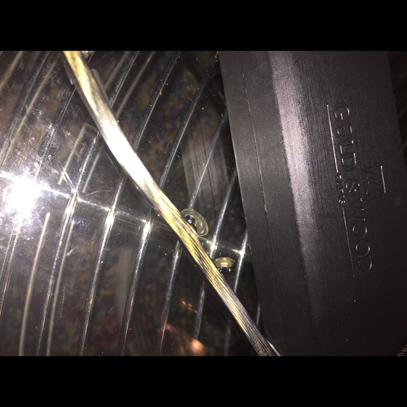 GOLD & WOOD full rim glasses wood and metal REPAIRED/FLAWS - Picture 7 of 10